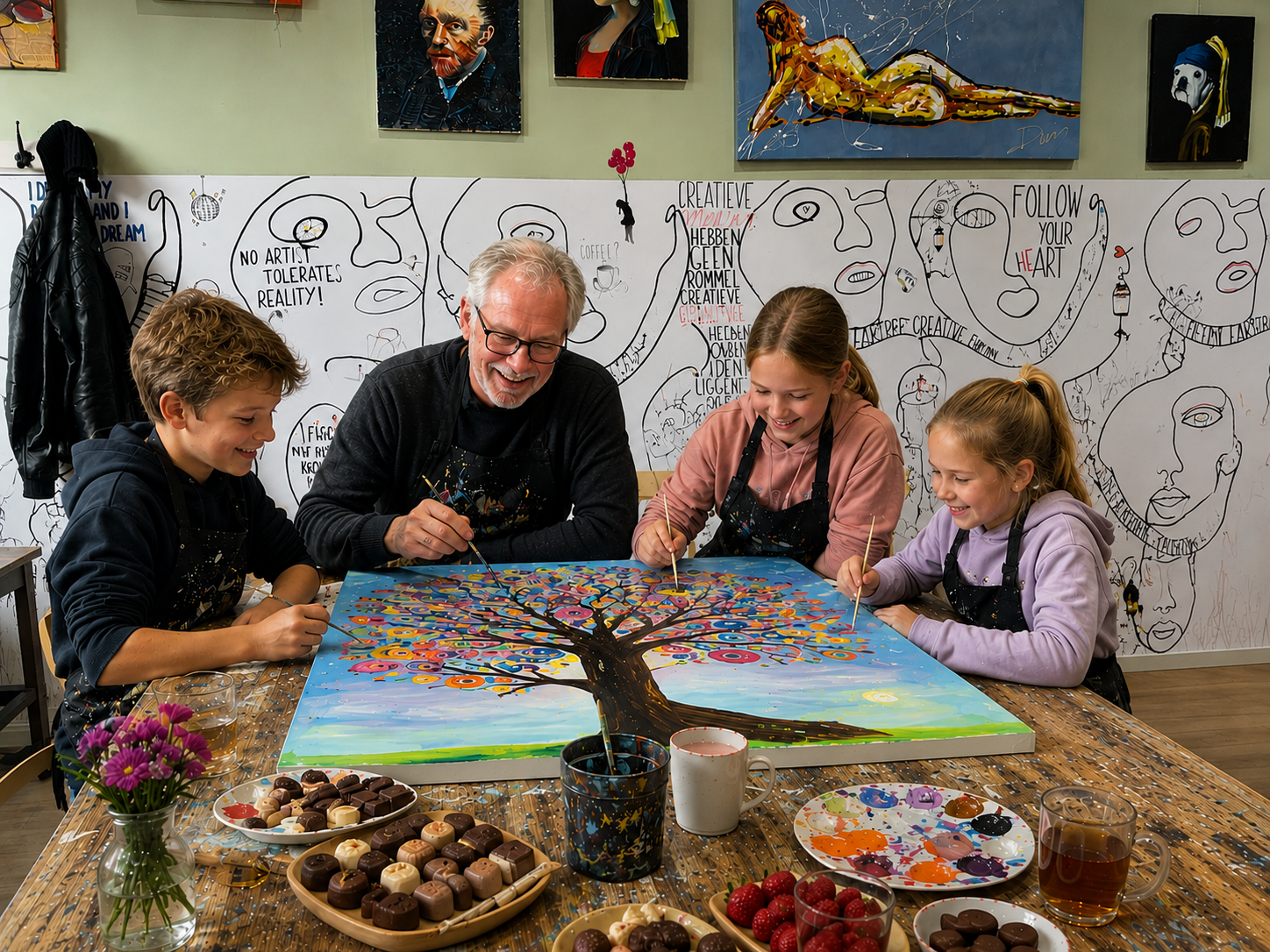 Gezinsworkshop schilderen - Afbeelding 2